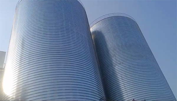 白水2座混凝土高架卷板仓